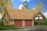 Country House Plan - Garage 20-092 - Front Exterior 