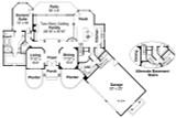 European House Plan - Vidalia 30-134 - 1st Floor Plan 