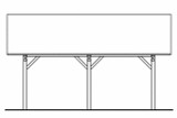 Secondary Image - Traditional House Plan - Carport 20-062 - Left Exterior 