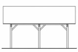 Traditional House Plan - Carport 20-062 - Right Exterior 