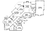 Mediterranean House Plan - Braxton 11-040 - 1st Floor Plan 