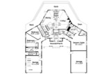 Southwest House Plan - Sonora 10-533 - 1st Floor Plan 
