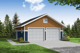 Craftsman House Plan - Garage 20-003 - Front Exterior 