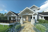 Craftsman House Plan - Stratford 30-615 - Exterior 