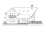A-Frame House Plan - Stillwater 30-399 - Left Exterior 