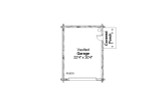 Stillwater A-Frame House Plan - Garage Floor Plan -  