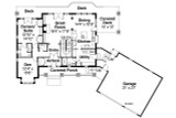 Craftsman House Plan - Cedarbrook 10-561 - 1st Floor Plan 