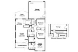 Cottage House Plan - Callaway 30-641 - 1st Floor Plan 
