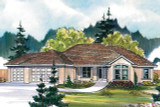 Tuscan House Plan - Brittany 30-317 - Front Exterior 