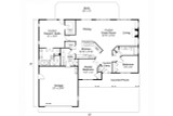 Ranch House Plan - Fern View 30-766 - 1st Floor Plan 