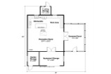Country House Plan - Outbuilding 20-334 - 1st Floor Plan 
