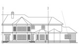 Tudor House Plan - Cheshire 10-055 - Left Exterior 