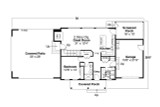 Country House Plan - Huckleberry 31-296 - 1st Floor Plan 