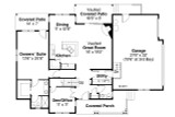 Country House Plan - Ontario 30-830 - 1st Floor Plan 