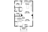Saltbox House Plan - Castor 30-450 - 1st Floor Plan 