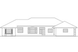 Secondary Image - Southwest House Plan - Lantana 30-177 - Rear Exterior 