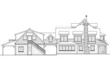 Mountain Rustic House Plan - Petersfield 30-542 - Right Exterior 