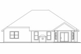 Secondary Image - Traditional House Plan - Porterville 30-695 - Rear Exterior 