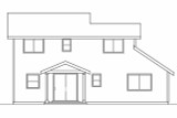 Traditional House Plan - Wethersfield 30-702 - Rear Exterior 