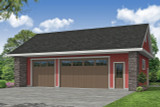 Craftsman House Plan - Garage 20-296 - Front Exterior 