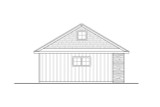 Craftsman House Plan - Garage 20-296 - Left Exterior 
