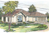 Mediterranean House Plan - Calabro 11-083 - Front Exterior 