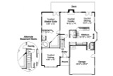 Traditional House Plan - Maderas 10-012 - 1st Floor Plan 