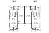 Craftsman House Plan - Rothbury 60-016 - 1st Floor Plan 