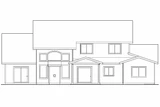 Craftsman House Plan - Yellowwood 30-728 - Rear Exterior 