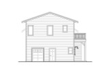 Traditional House Plan - 20-384 - Rear Exterior 
