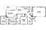 Ranch House Plan - Alton 30-943 - 1st Floor Plan 