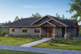 Ranch House Plan - Hopewell 30-793 - Front Exterior 