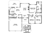 Ranch House Plan - Paxton 30-320 - 1st Floor Plan 