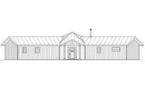 Secondary Image - Ranch House Plan - Alder Creek 10-589 - Front Exterior 