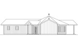 Ranch House Plan - Alder Creek 10-589 - Right Exterior 