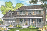 Saltbox House Plan - Adkins 30-197 - Front Exterior 