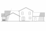 Country House Plan - Corydon 60-008 - Rear Exterior 