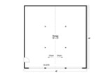 Traditional House Plan - Garage 20-274 - 1st Floor Plan 