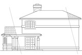 Mediterranean House Plan - Lauderdale 11-037 - Rear Exterior 