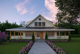 Elmshade: A Timeless Farmhouse Retreat with Porch Side Charm and Open-Concept Living 