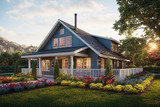 Nature-Inspired Craftsman with Wraparound Porch 