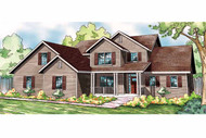 2 Story Country House Plan: Glendale 