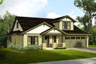 New Craftsman House Plan for a Downhill Sloped Lot 