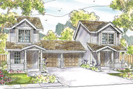 Duplex Plan has Country Cottage Charm 