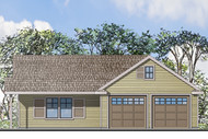 New Garage Plan Features "Granny Flat" for Guests or Aging Family Members 