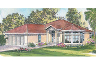 Mediterranean Velarde House Plan is Bright and Sunny 