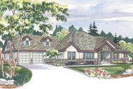 Tuscan House Plan - Meridian 30-312 - Front Exterior 