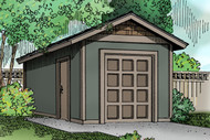 Traditional House Plan - Storage Shed 20-041 - Front Exterior 