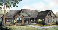 Ranch House Plan - Manor Heart 10-590 - Front Exterior 