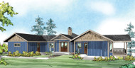 Prairie House Plan - Edgewater 10-578 - Front Exterior 